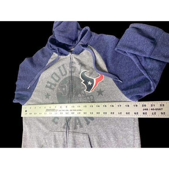 NFL HOUSTON TEXANS HOODIE WOMEN'S SIZE MEDIUM FULL ZIP UP POCKETS - Picture 9 of 10